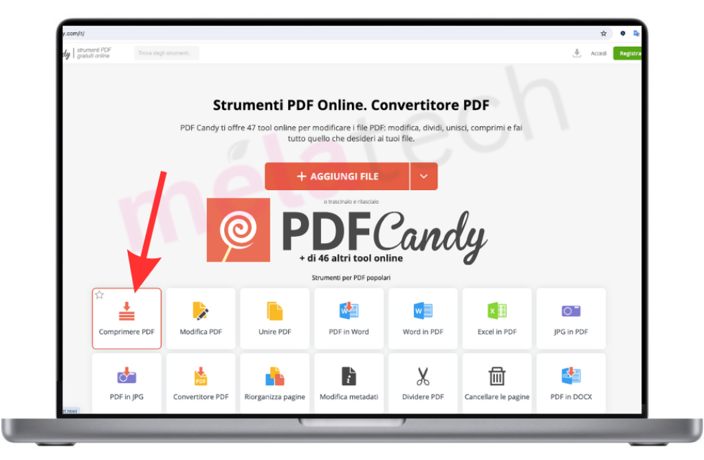 Comprimere PDF su Mac